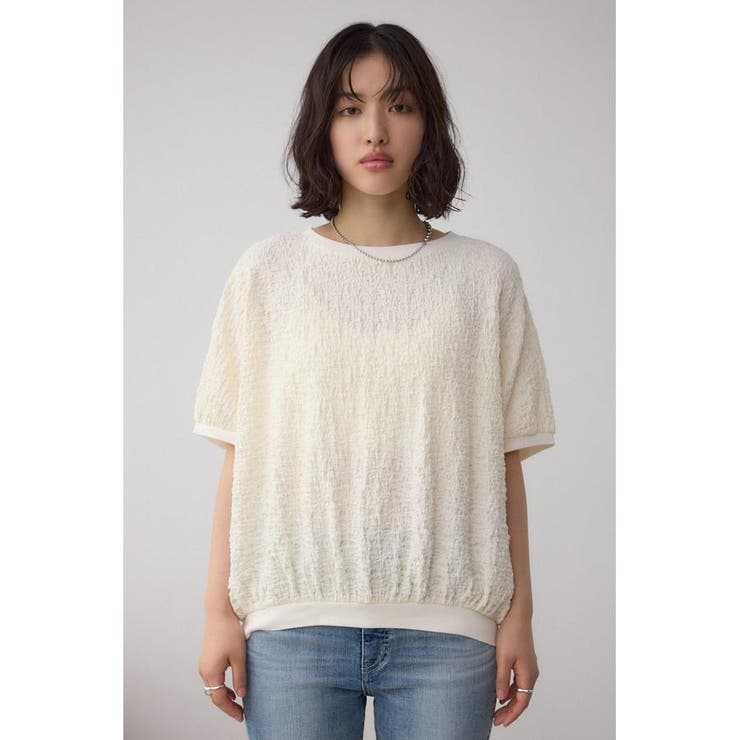 カットジャカードトップス | AZUL BY MOUSSY | 詳細画像5 