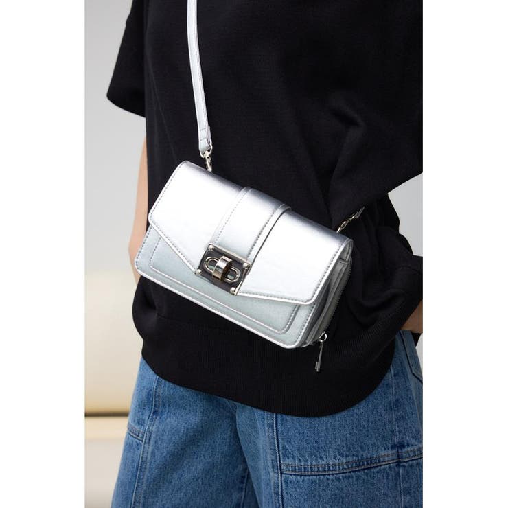 SLV | ターンロックフラップウォレットバッグ | AZUL BY MOUSSY