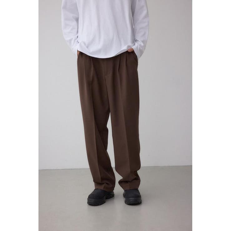 BRN | ウォームツータックスラックス | AZUL BY MOUSSY