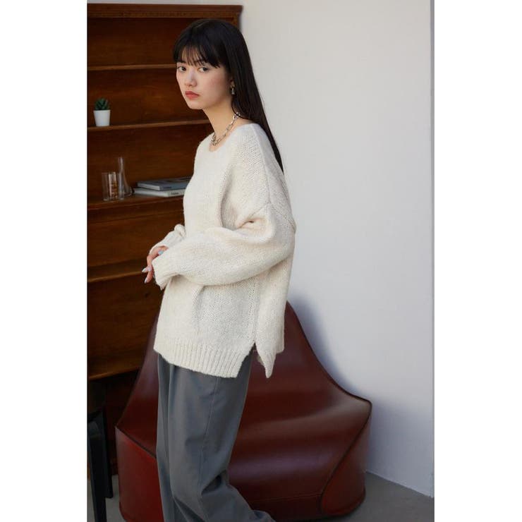 くらしを楽しむアイテム 売れました】Azulbymoussy(アズールバイマウジー)ざっくりニット トップス