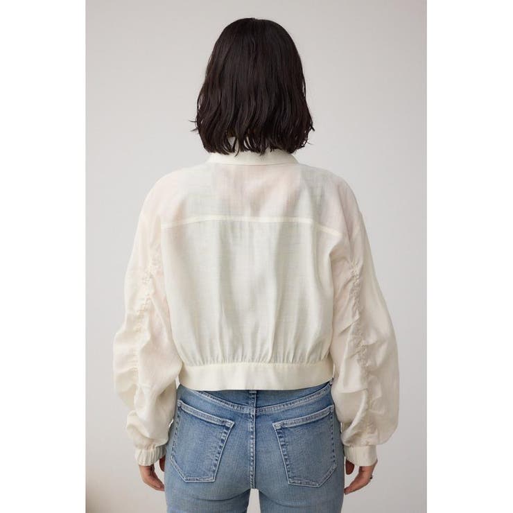 袖ギャザーショートブルゾン | AZUL BY MOUSSY | 詳細画像6 