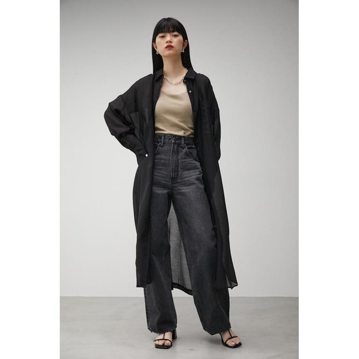 SHEER LONG SHIRT | AZUL BY MOUSSY | 詳細画像14 