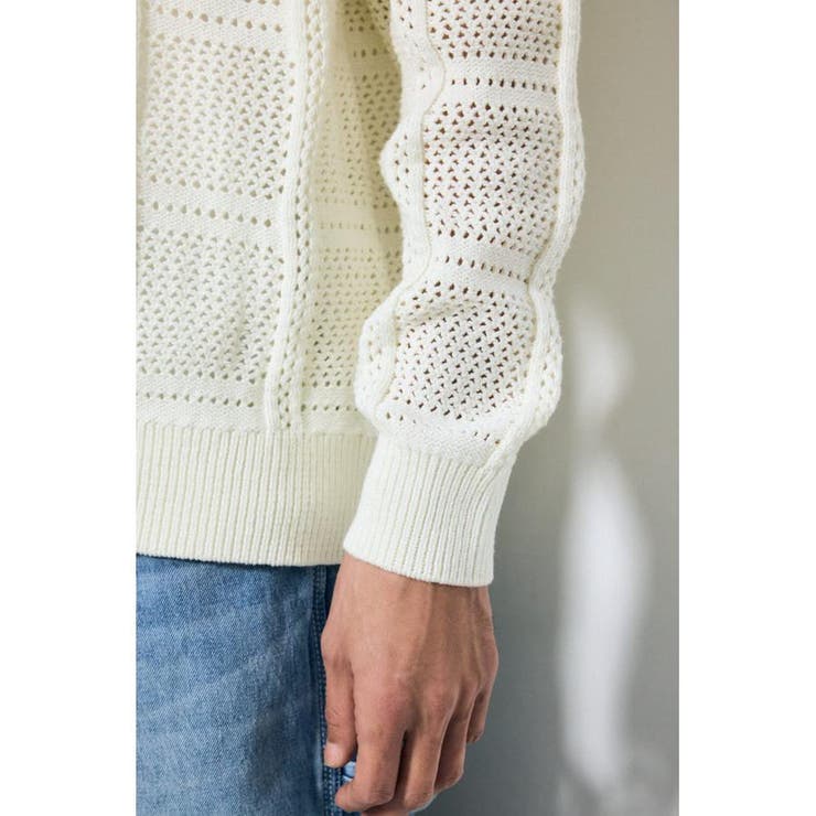 コットンメッシュニットカーディガン | AZUL BY MOUSSY | 詳細画像11 