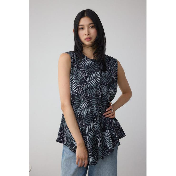 C/T冷感アシメギャザートップス | AZUL BY MOUSSY | 詳細画像16 
