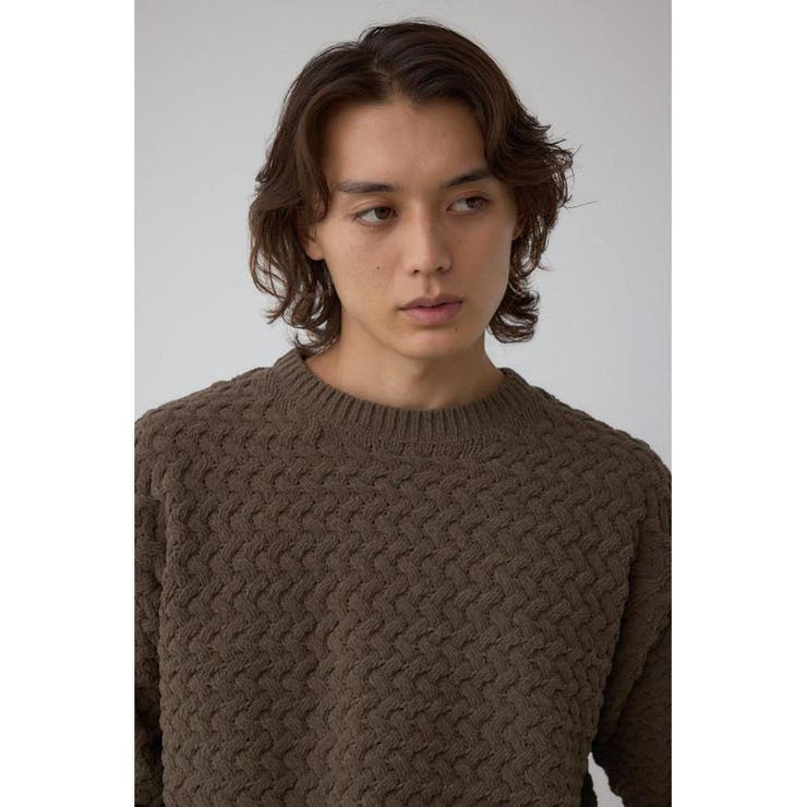 バスケット編みマットモールニット | AZUL BY MOUSSY | 詳細画像24 