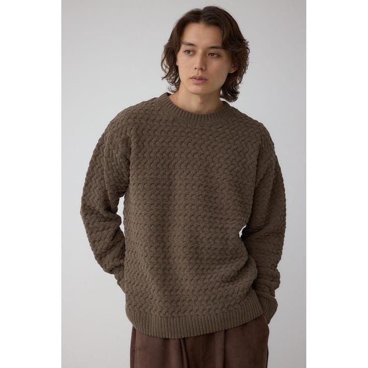 バスケット編みマットモールニット | AZUL BY MOUSSY | 詳細画像25 