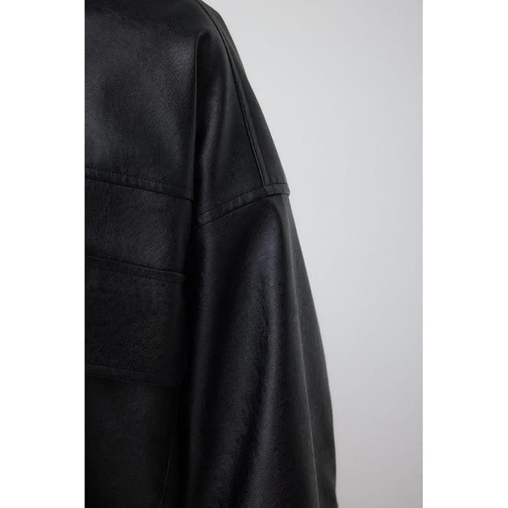 フェイクレザーショートブルゾン | AZUL BY MOUSSY | 詳細画像10 