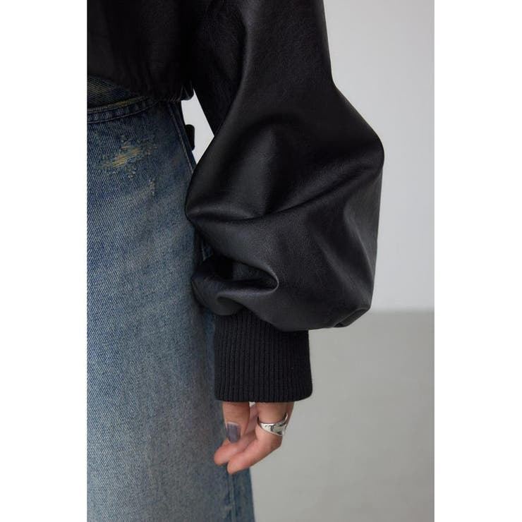 フェイクレザーショートブルゾン | AZUL BY MOUSSY | 詳細画像13 