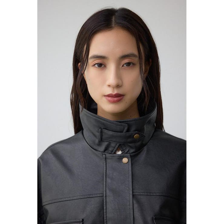 フェイクレザーショートブルゾン | AZUL BY MOUSSY | 詳細画像17 
