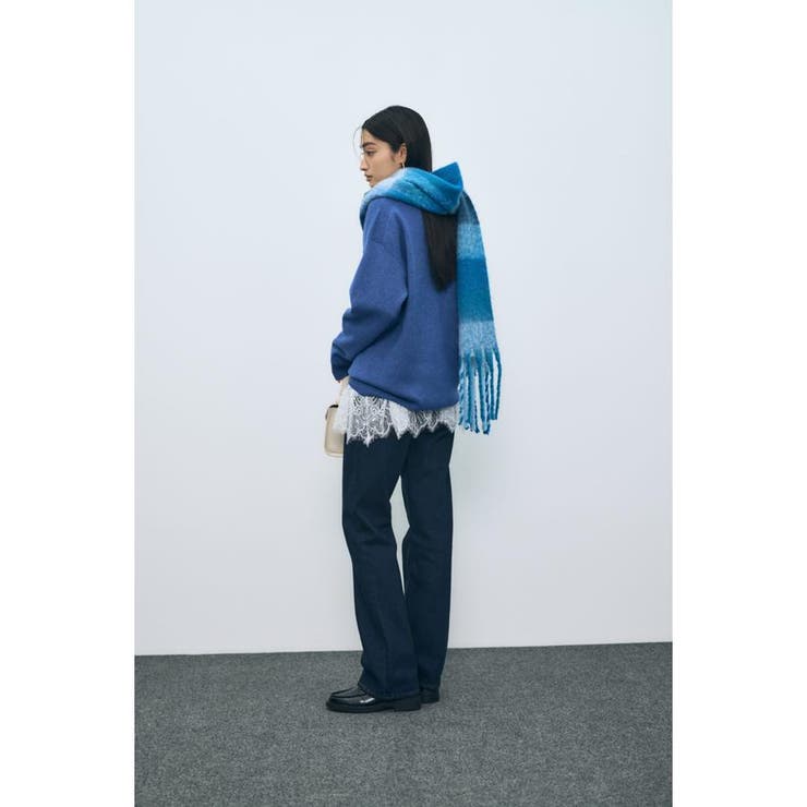 ヘムレースドッキング長袖トップス | AZUL BY MOUSSY | 詳細画像13 