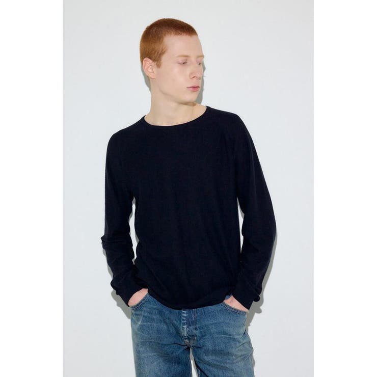 カシミヤミックスニットトップス | AZUL BY MOUSSY | 詳細画像3 