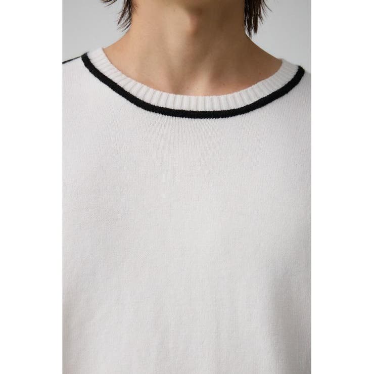 配色パイピングニット | AZUL BY MOUSSY | 詳細画像7 