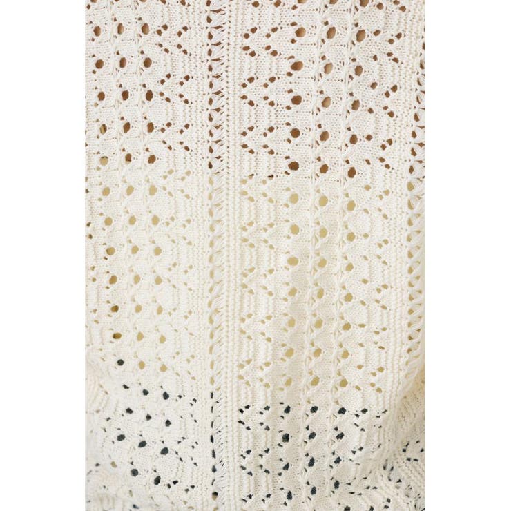 クロシェニットポロカラーカーディガン | AZUL BY MOUSSY | 詳細画像10 