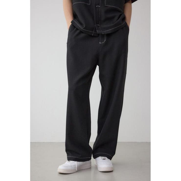 アウトステッチブッチャーワイドパンツ | AZUL BY MOUSSY | 詳細画像1 