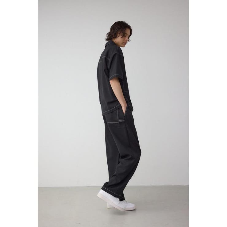 アウトステッチブッチャーワイドパンツ | AZUL BY MOUSSY | 詳細画像3 