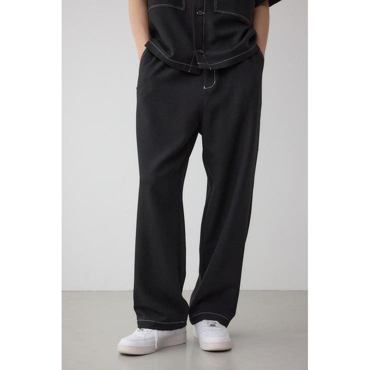 BLK | アウトステッチブッチャーワイドパンツ | AZUL BY MOUSSY