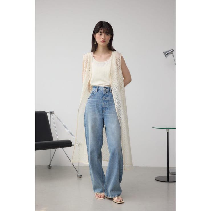 前後2WAYレースロングジレ | AZUL BY MOUSSY | 詳細画像3 