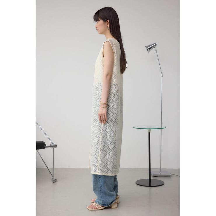 前後2WAYレースロングジレ | AZUL BY MOUSSY | 詳細画像6 