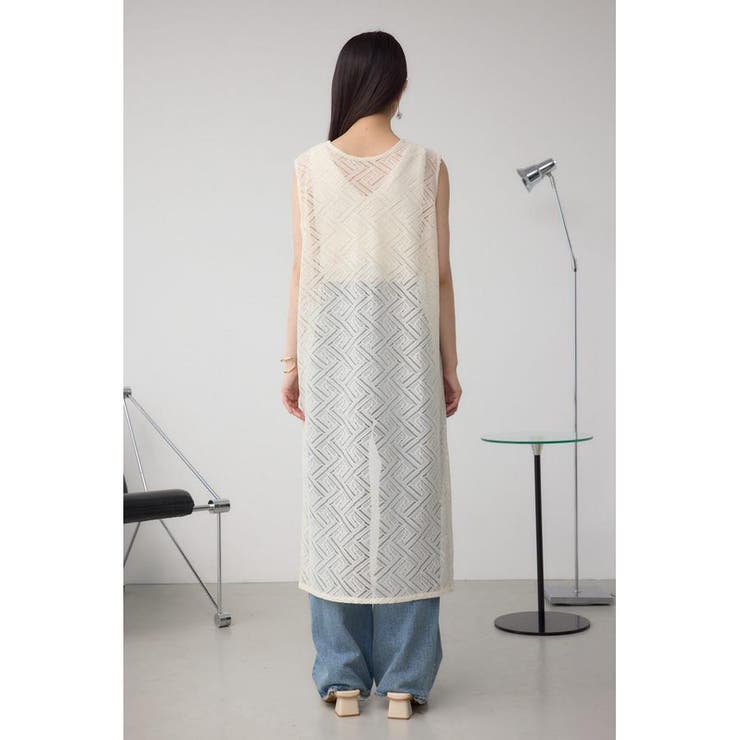 前後2WAYレースロングジレ | AZUL BY MOUSSY | 詳細画像7 