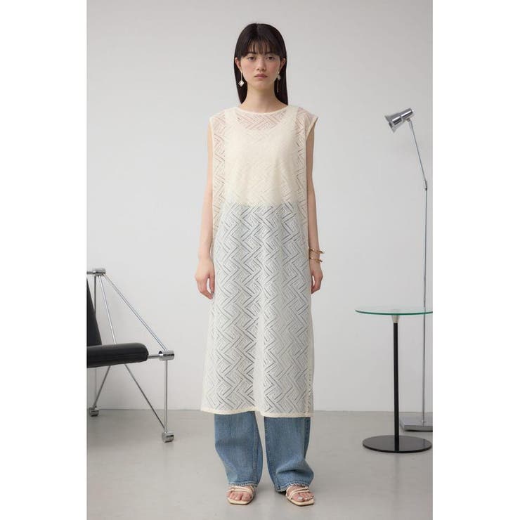 前後2WAYレースロングジレ[品番：AZLW0023537]｜AZUL BY MOUSSY
