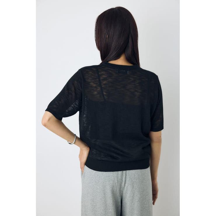 シアークルーネックニットトップス | AZUL BY MOUSSY | 詳細画像22 