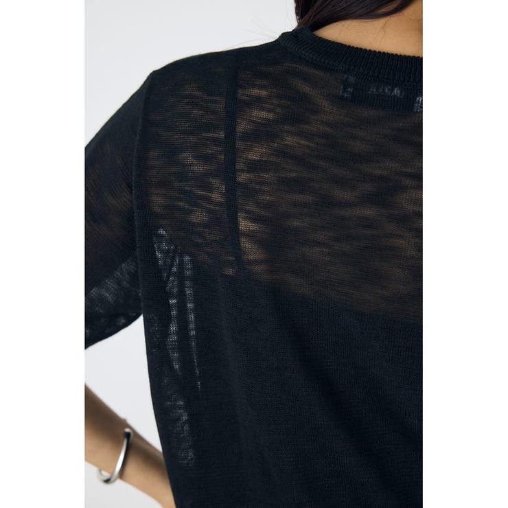 シアークルーネックニットトップス | AZUL BY MOUSSY | 詳細画像25 