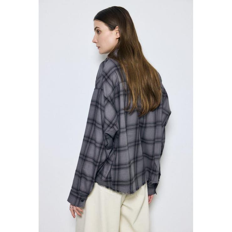 アーバンチェックフリンジショートシャツ | AZUL BY MOUSSY | 詳細画像13 