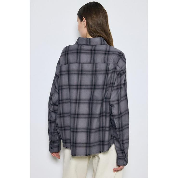 アーバンチェックフリンジショートシャツ | AZUL BY MOUSSY | 詳細画像14 