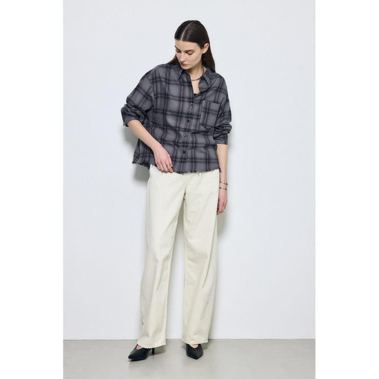 アーバンチェックフリンジショートシャツ | AZUL BY MOUSSY | 詳細画像13 