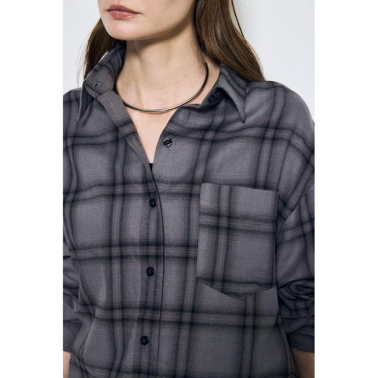 アーバンチェックフリンジショートシャツ | AZUL BY MOUSSY | 詳細画像14 