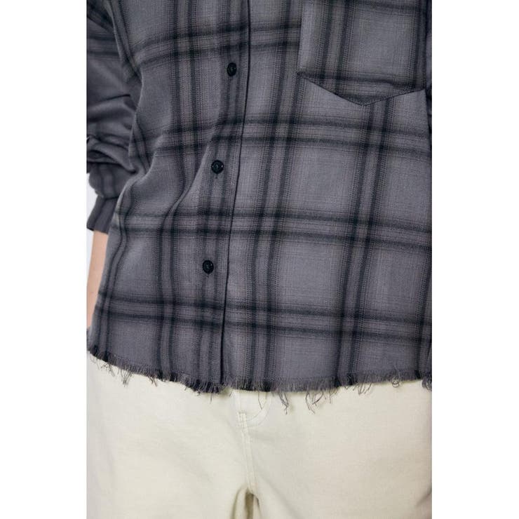 アーバンチェックフリンジショートシャツ | AZUL BY MOUSSY | 詳細画像18 