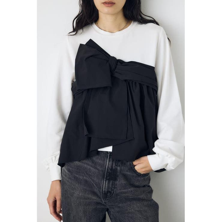 アシンメトリービスチェドッキングトップス | AZUL BY MOUSSY | 詳細画像2 
