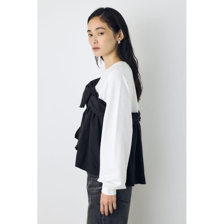 アシンメトリービスチェドッキングトップス | AZUL BY MOUSSY | 詳細画像3 