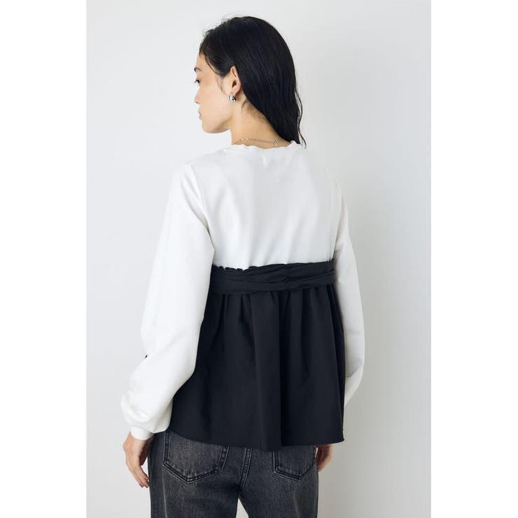 アシンメトリービスチェドッキングトップス | AZUL BY MOUSSY | 詳細画像4 