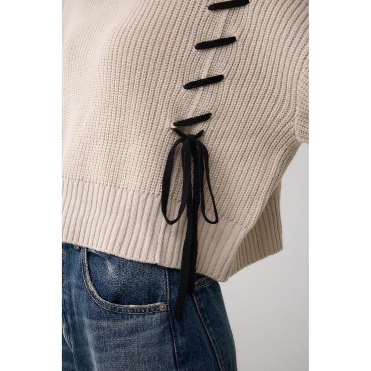 ステッチデザインニットトップス | AZUL BY MOUSSY | 詳細画像11 
