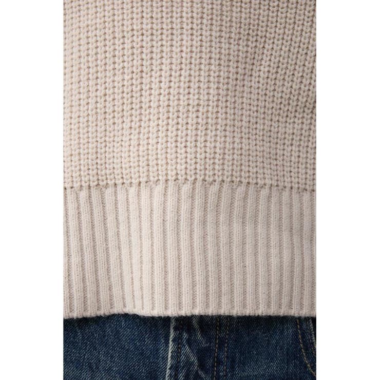 ステッチデザインニットトップス | AZUL BY MOUSSY | 詳細画像12 