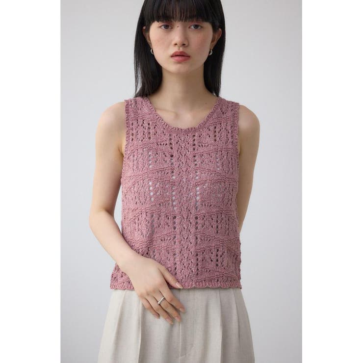 クロシェニットタンク | AZUL BY MOUSSY | 詳細画像21 