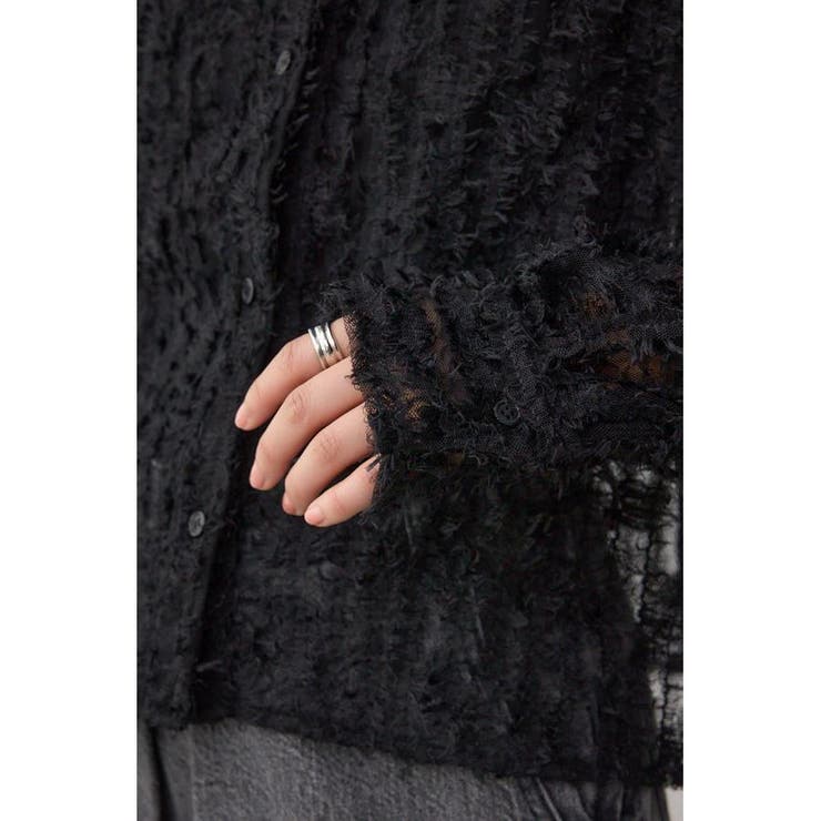 シアーチュールフリンジシャツ | AZUL BY MOUSSY | 詳細画像20 