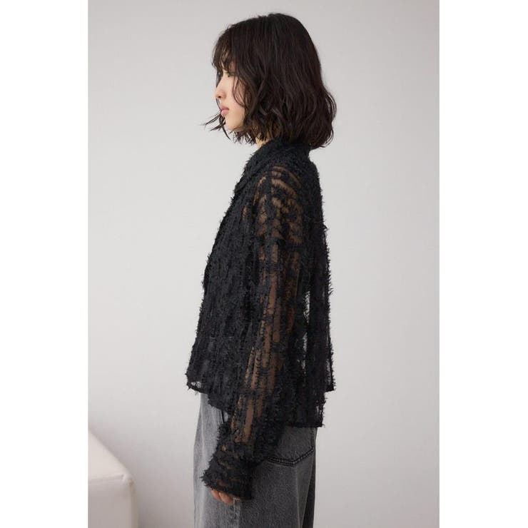 シアーチュールフリンジシャツ | AZUL BY MOUSSY | 詳細画像16 