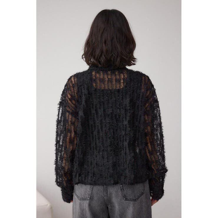 シアーチュールフリンジシャツ | AZUL BY MOUSSY | 詳細画像17 