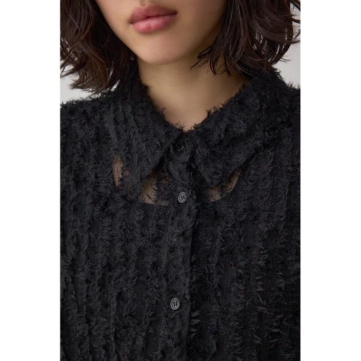 シアーチュールフリンジシャツ | AZUL BY MOUSSY | 詳細画像18 
