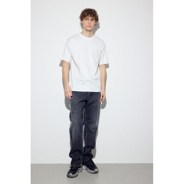 プレミアムコットンベーシック半袖Tシャツ | AZUL BY MOUSSY | 詳細画像4 