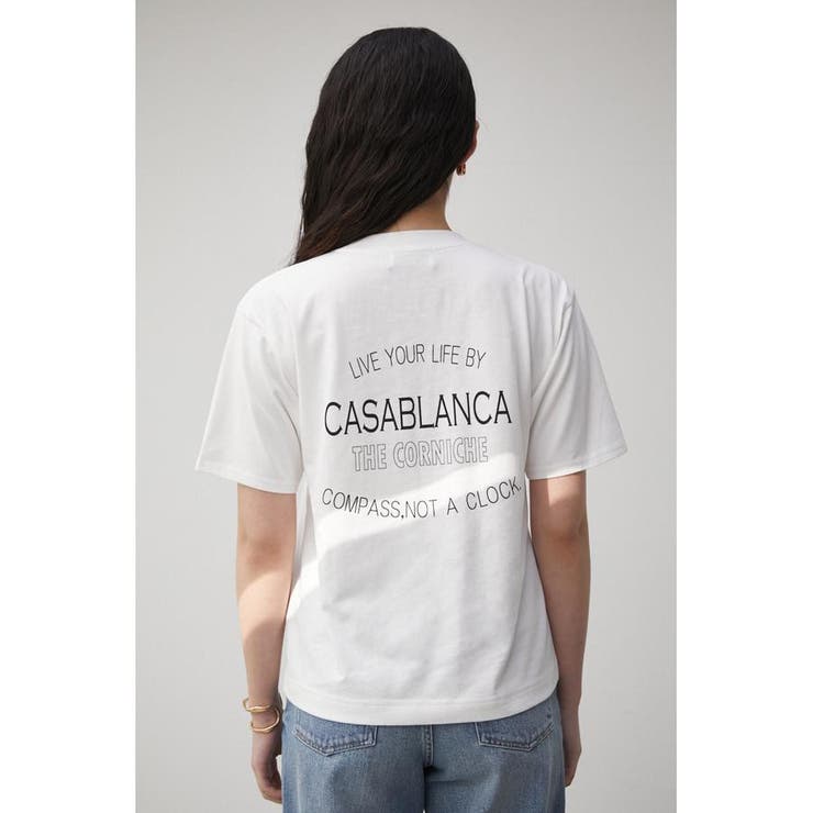 CASABLANCA BACK LOGO TEE[品番：AZLW0020853]｜AZUL BY MOUSSY