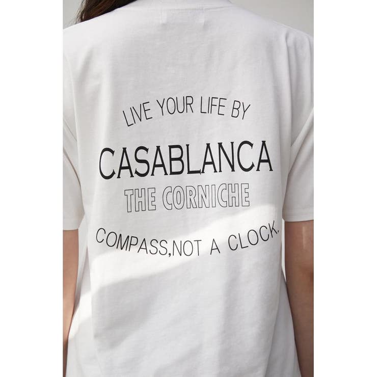 CASABLANCA BACK LOGO TEE[品番：AZLW0020853]｜AZUL BY MOUSSY