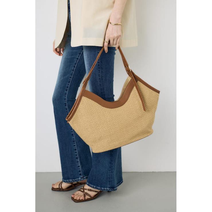 フェイクレザーパイピング雑材トートバッグ | AZUL BY MOUSSY | 詳細画像11 