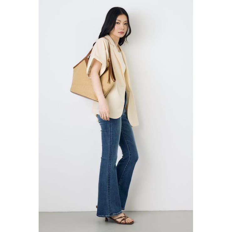 フェイクレザーパイピング雑材トートバッグ | AZUL BY MOUSSY | 詳細画像14 