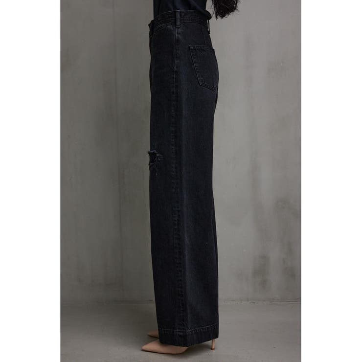 AZUL DENIM/15TH リペアワイド | AZUL BY MOUSSY | 詳細画像6 