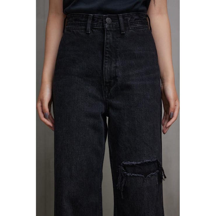 AZUL DENIM/15TH リペアワイド | AZUL BY MOUSSY | 詳細画像8 