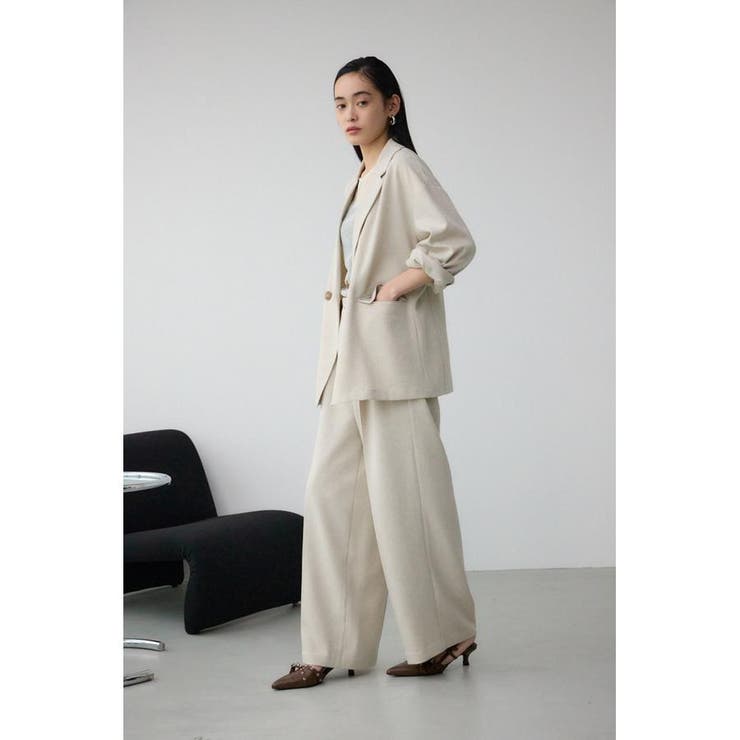 ポリエステルリネンミックスワイドパンツ | AZUL BY MOUSSY | 詳細画像16 