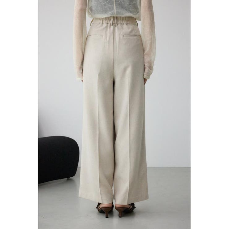 ポリエステルリネンミックスワイドパンツ | AZUL BY MOUSSY | 詳細画像19 